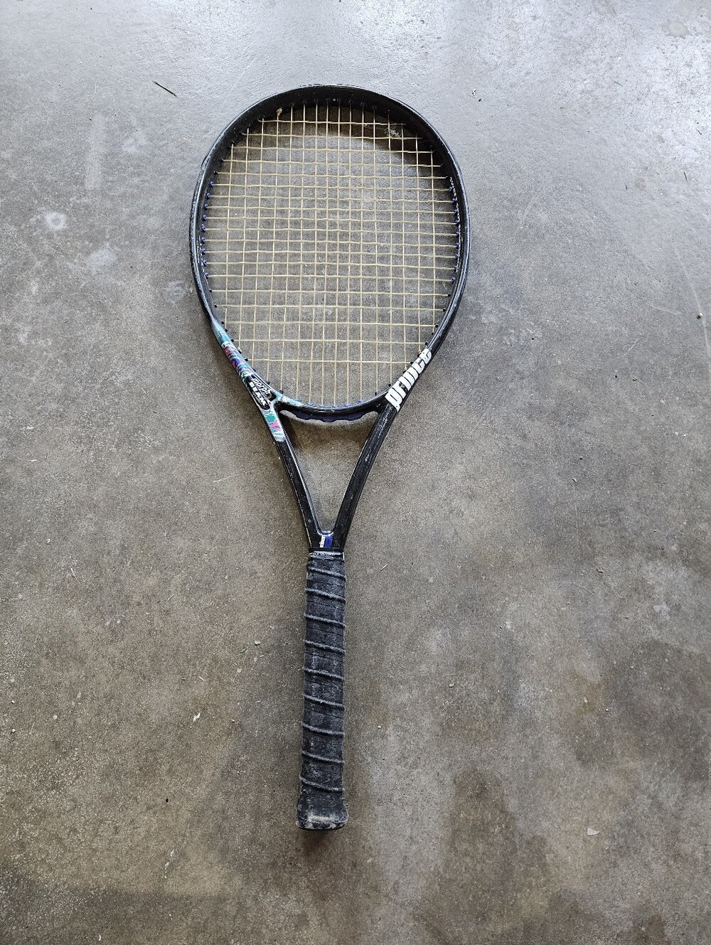 VINTAGE PRINCE THUNDERSTICK Tennis Racquet Morph Beam Longbody Oversize 115 Rack